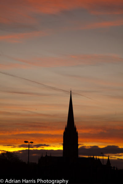 Lift off imminent in the late evening sky?