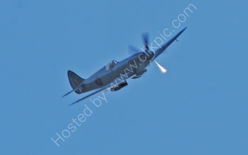 A Spitfire over Brighouse