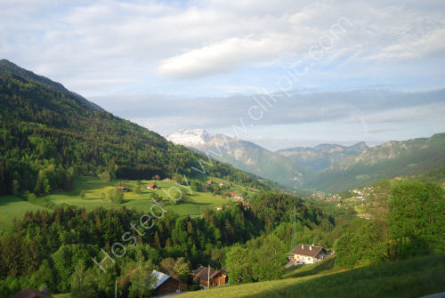 Morning sunshine on a French valley