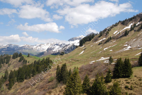 From the top of the Col de la Colombiere