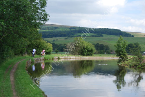 Cycling along the towpath....