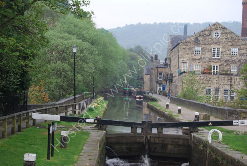 The Rochdale Canal at Hebden Bridge