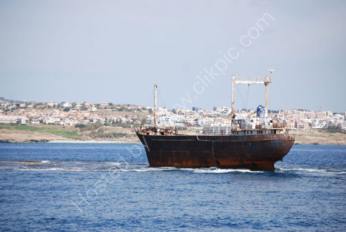 MV Demetrios II on the reef