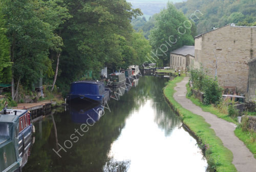 The Rochdale Canal at Hebden Bridge