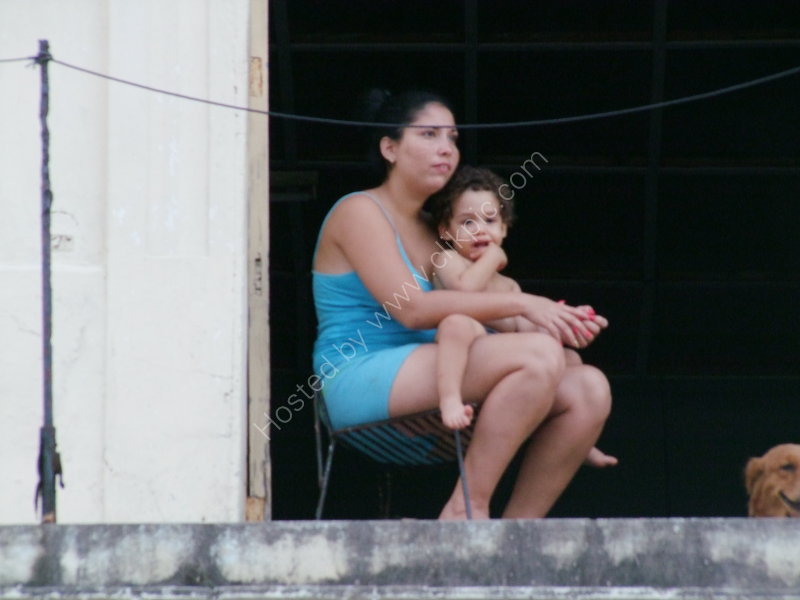 Cuban Lady & Child, Prado, Havana