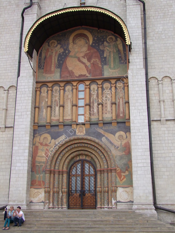 Doorway of the Cathedral of The Assumption, Ivanovskaya Square, within the Kremlin