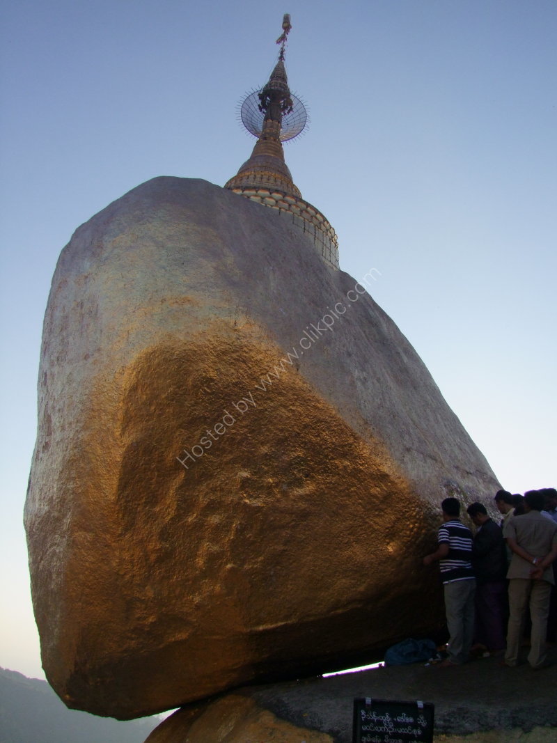 Golden Rock at Mount Kyaiktiyo Pagoda