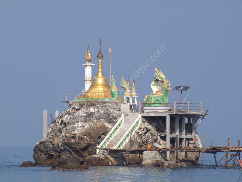 Pagoda on the Rock at Ngapali Bay