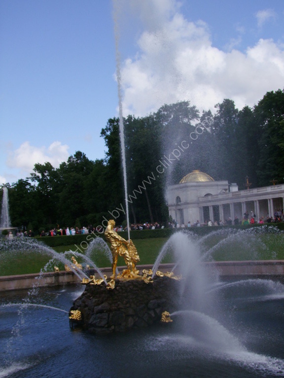 Fountain in Fountain Gardens of Peterhof