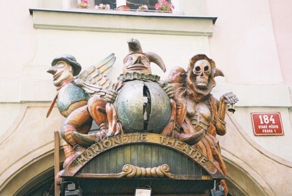 Entrance to Marionette Theatre, Old Town, Prague