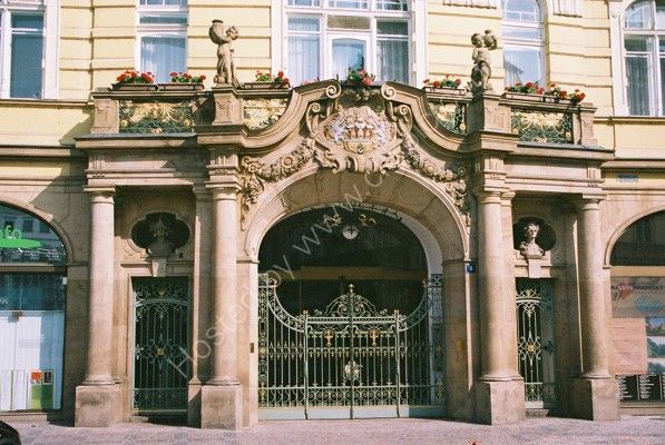 Entrance to Ministry of Development, Old Town Square, Prague
