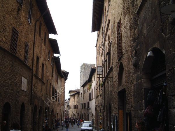 Narrow Street, San Gimignano, Tuscany