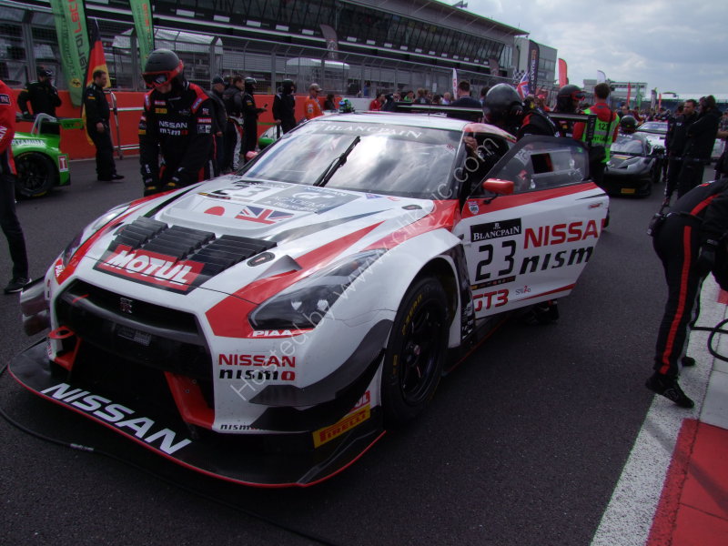 Nissan Racing Car on the Grid