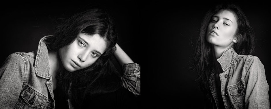 Fashion model portfolio shoot