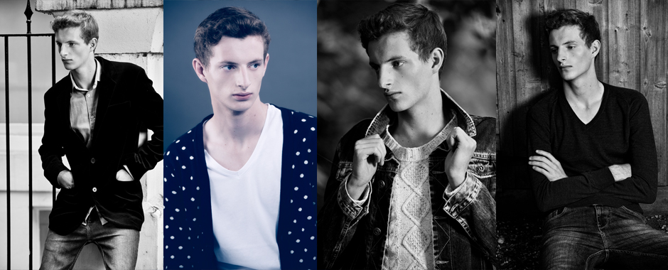 Mens model portfolio shoot - Dan Steele @ Elite London