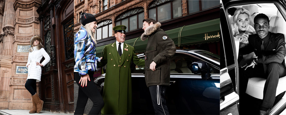 Commercial fashion photography / Advertorial with Harrods for Good Ski Guide
