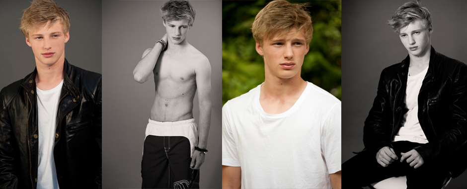 Men's model portfolio - male model Mackenzie Cox