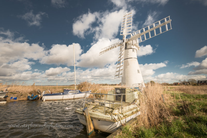 Moored at Thurne Mill