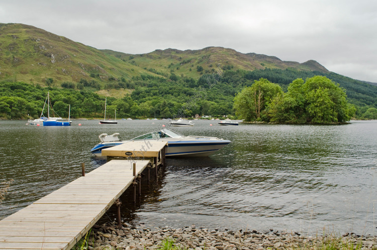 AANWW Island on Loch Earn with boats 3790