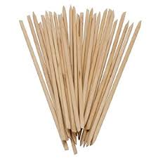 Orange Wood Sticks Long handle (Pack of 10) €1.80