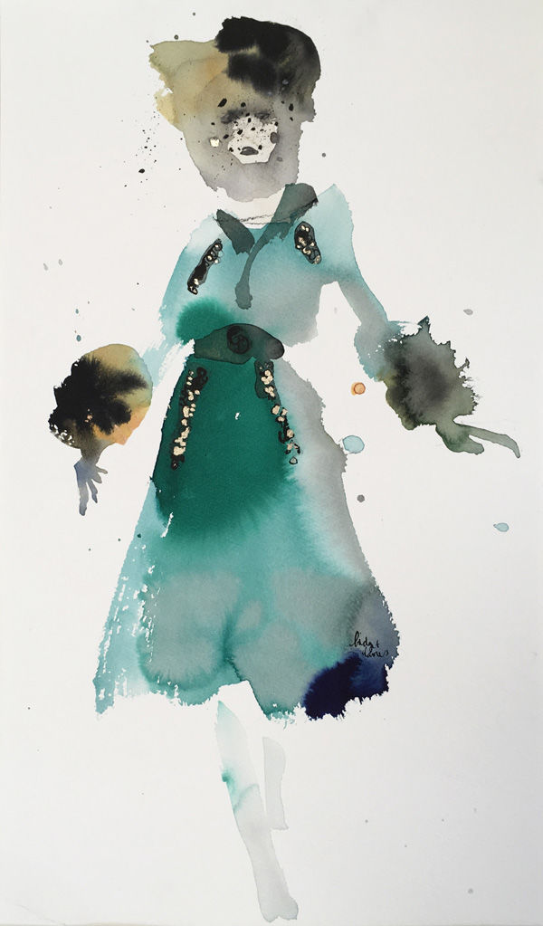 Green Velvet Dress - Dior