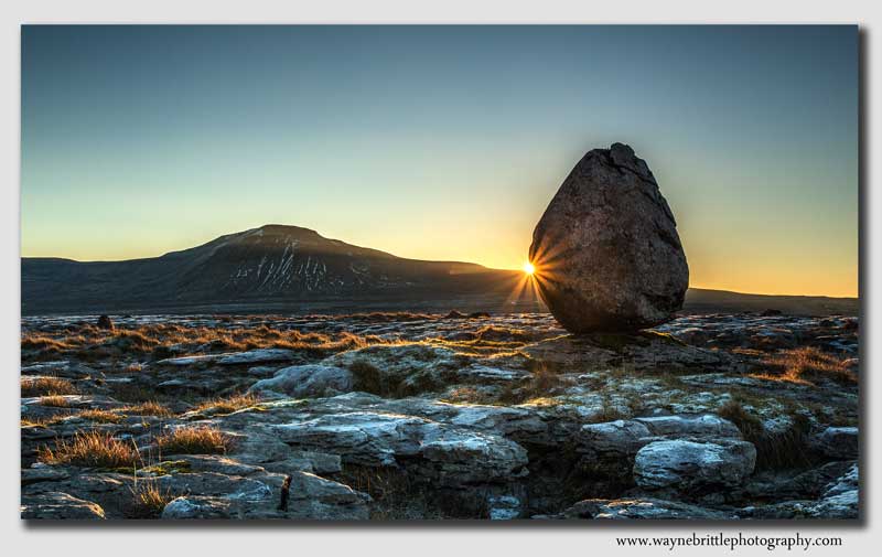 'Erratic Boulder' Sunrise - Yorkshire - W5D37716