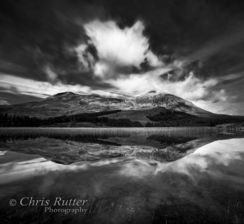 Loch Cill Chriosd mono reflection