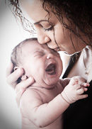 Our beautiful newborn baby photographs introduce Rhea to the world.