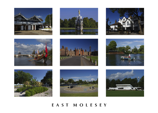POSTCARD - East Molesey montage