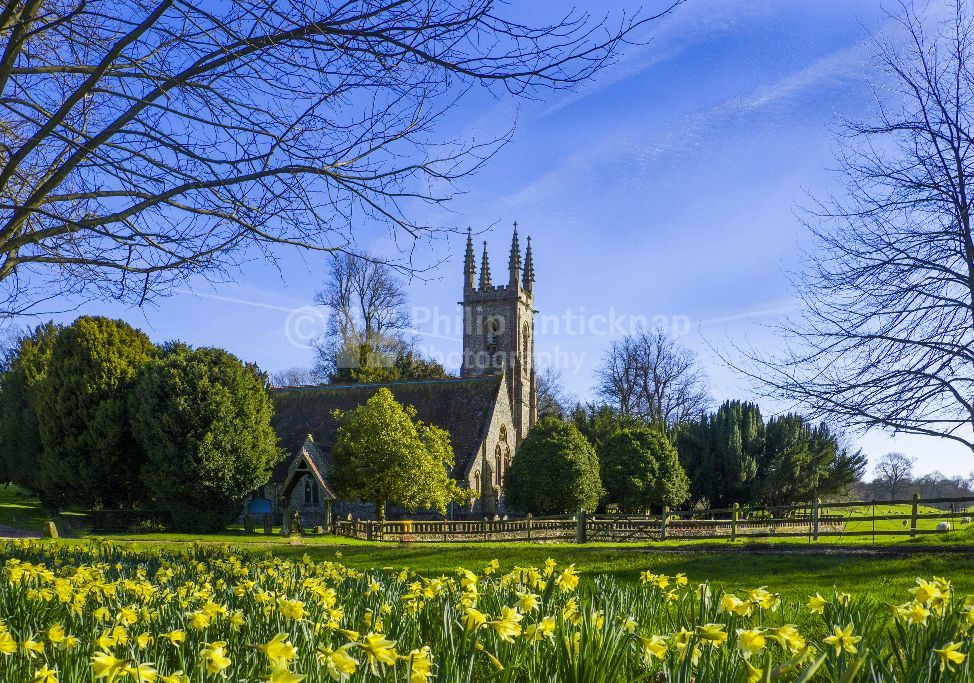 Springtime St Nicholas Church ,Chawton