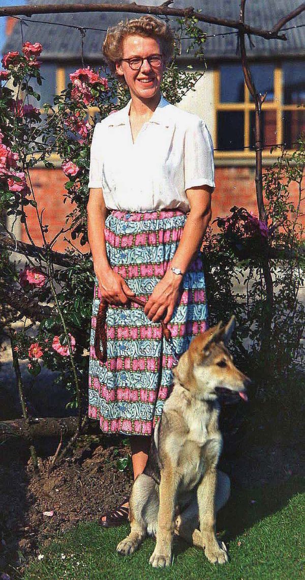 Mum, Joyce, with Sable