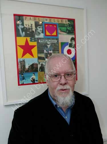 Artist Peter Blake, designer of Sgt. Peppers Lonely Hearts Club Band album cover!