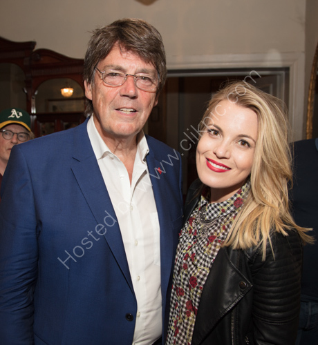 Mike Read with Mollie Marriott daughter of The Small Faces lead singer Steve Marriott