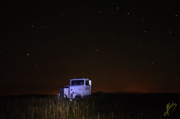 Truck Light Painting.