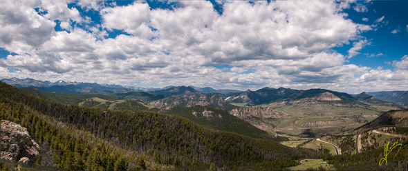 Chief Joseph Scenic Byway Panorama.