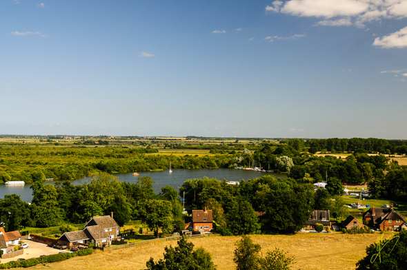 Malthouse Broad, the view from Ranworth Church Tower.