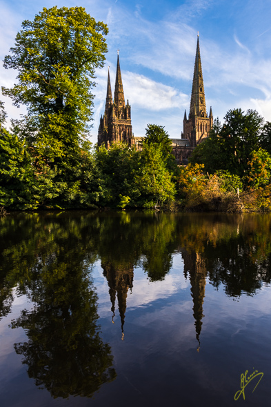 Early Morning at Minster Pool. Lichfield.