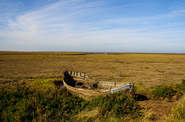 Old Boat at Blakeney Marsh.