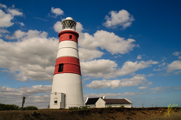 Orford Ness Lighthouse.