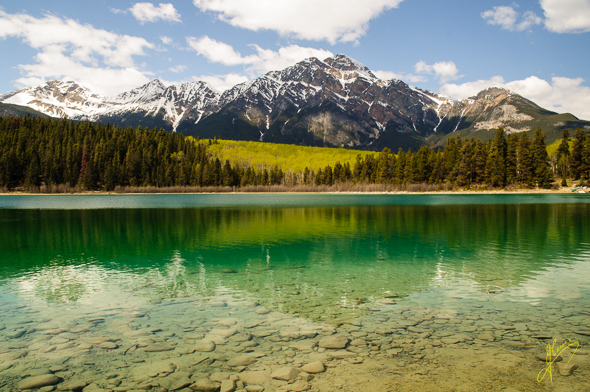 Pyramid Mountain and Lake.