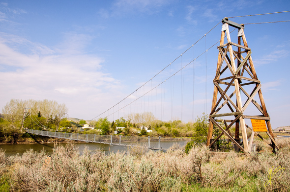 Rosedale Suspension Bridge.