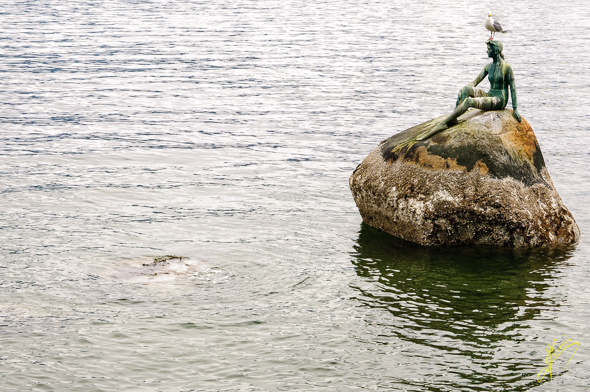Stanley Park, "Girl in a Wetsuit".
