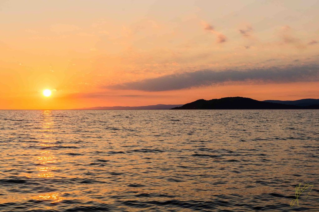 Sunset near Michipicoten, Ontario.