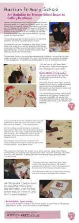 DECEMBER 2012 - WORKSHOP FOR HADRIAN PRIMARY ON CH-arted