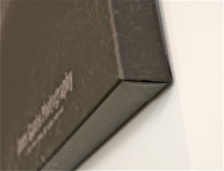 Wrapped canvas corner detail