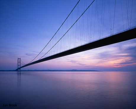'Humber Bridge at sunset'