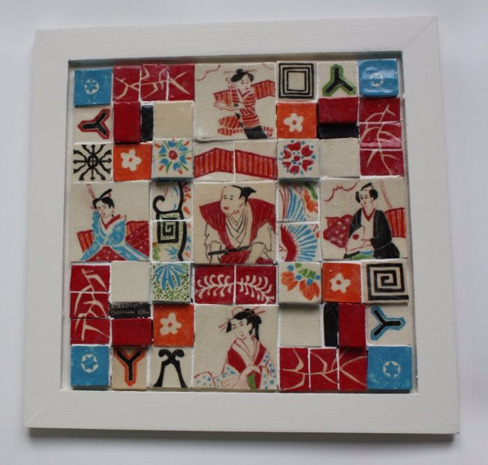 Panel with Japanese elements