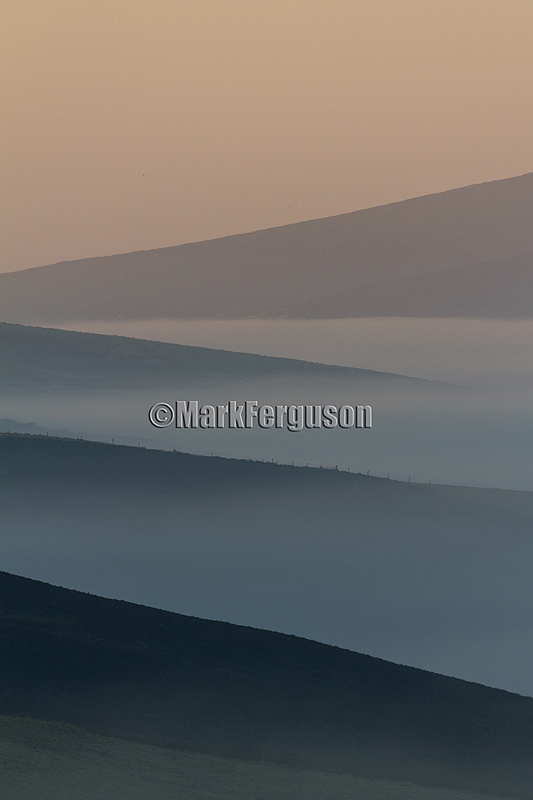 Harray Hills in mist