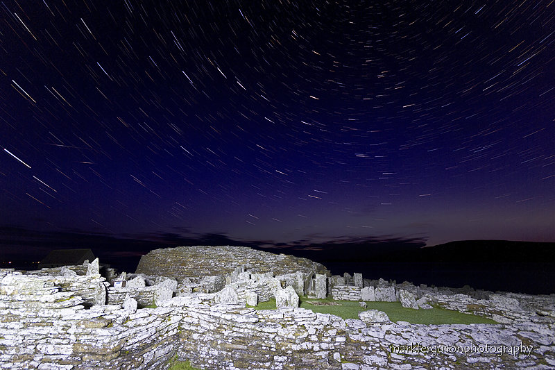 Broch of Gurness startrails