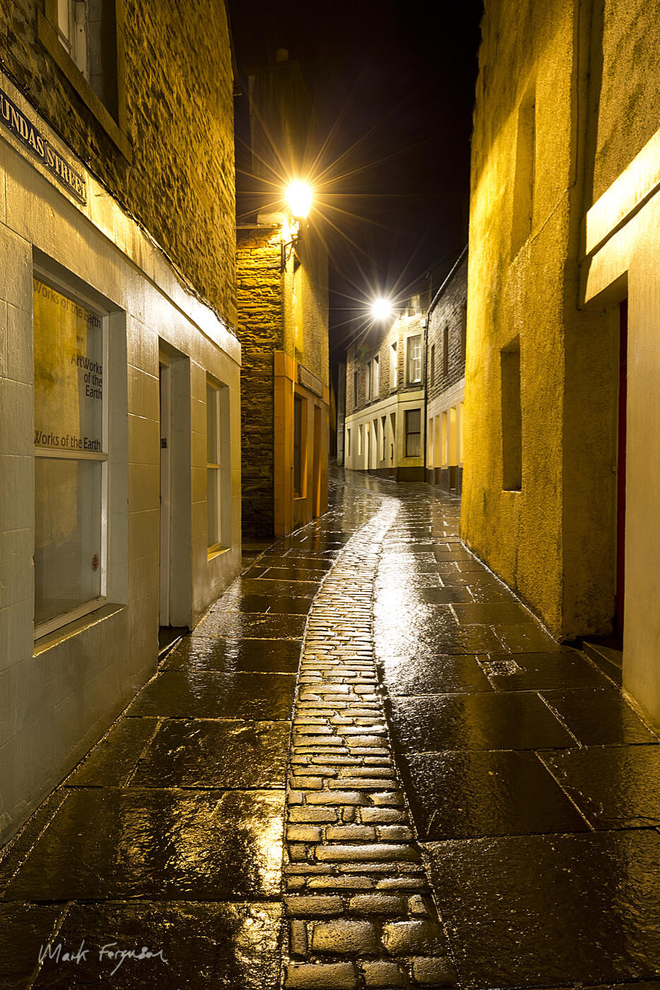 Stromness at night